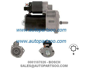 0001107026 0001107103 - BOSCH Starter Motor 12V 1.1KW 9T MOTORES DE ARRANQUE