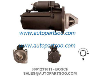 0001231011 0986019010 - BOSCH Starter Motor 24V 4KW 9T MOTORES DE ARRANQUE