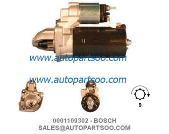 0001107437 0986021240 - BOSCH Starter Motor 12V 1.1KW 9T MOTORES DE ARRANQUE