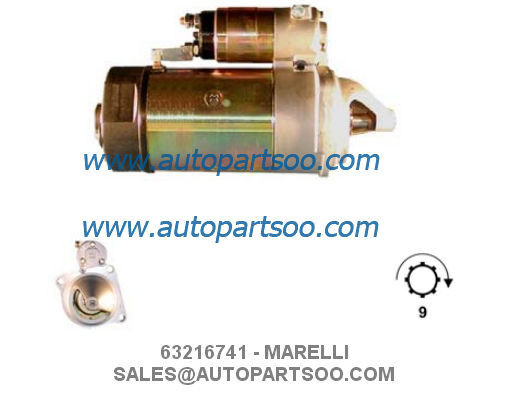 63217121 MT71A - MARELLI Starter Motor 12V 2.5KW 9T MOTORES DE ARRANQUE
