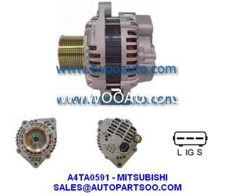 A4TA0591 0123520500 - MITSUBISHI Alternator 24V 90A Alternadores
