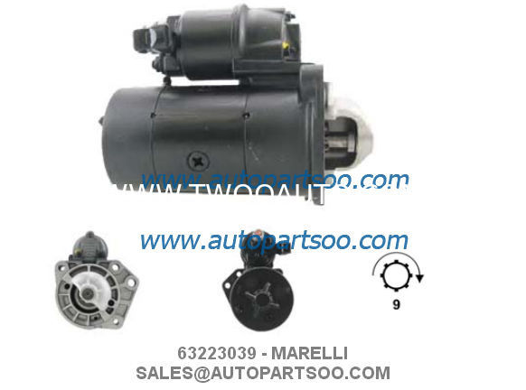 63223039 63293039 - MARELLI Starter Motor 12V 0.9KW 9T MOTORES DE ARRANQUE
