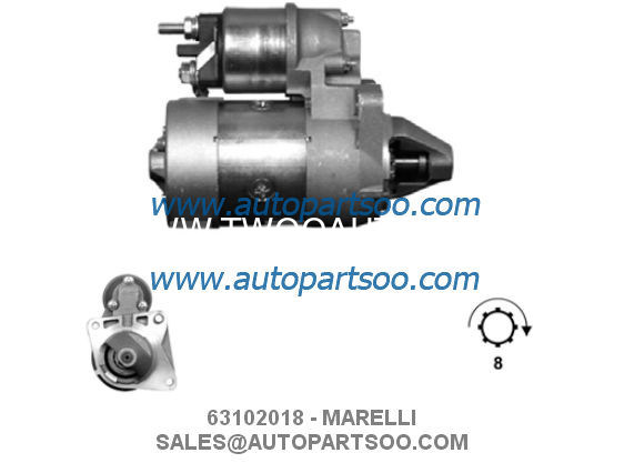 63102018 63102020 - MARELLI Starter Motor 12V 0.8KW 8T MOTORES DE ARRANQUE