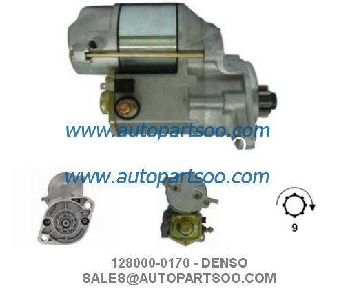 128000-0171 128000-6640 - DENSO Starter Motor 12V 1.4KW 9T MOTORES DE ARRANQUE