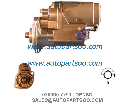 028000-7791 128000-0020 - DENSO Starter Motor 12V 2KW 9T MOTORES DE ARRANQUE