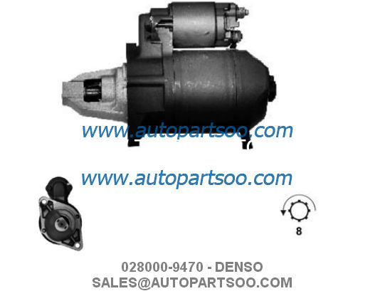 028000-9470 128000-3621 - DENSO Starter Motor 12V 0.8KW 8T MOTORES DE ARRANQUE