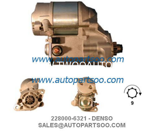 228000-6320 228000-6321 - DENSO Starter Motor 12V 1.4KW 9T MOTORES DE ARRANQUE