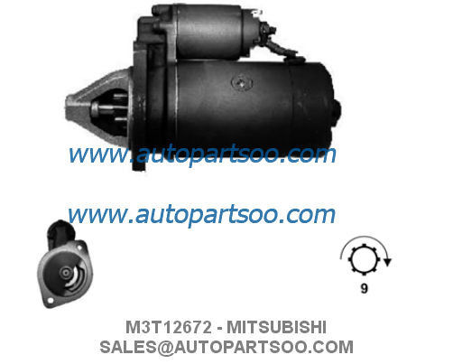 M3T12672 MEA03-0 - MITSUBISHI Starter Motor 12V 0.9KW 9T MOTORES DE ARRANQUE