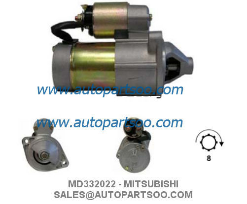 MD332022 MD356104 - MITSUBISHI Starter Motor 12V 1.2KW 8T MOTORES DE ARRANQUE