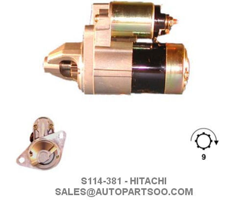 S114-381 DRS3703 - HITACHI Starter Motor 12V 1.2KW 9T MOTORES DE ARRANQUE