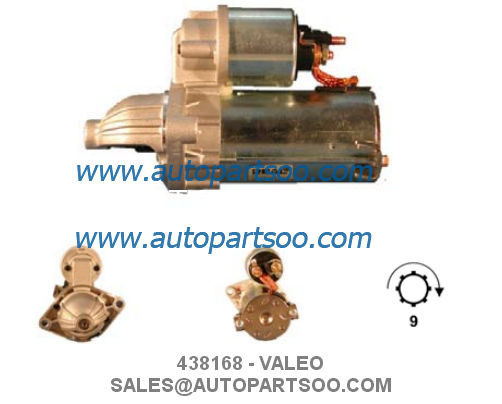 438168 D6G32 - VALEO Starter Motor 12V 1.3KW 9T MOTORES DE ARRANQUE