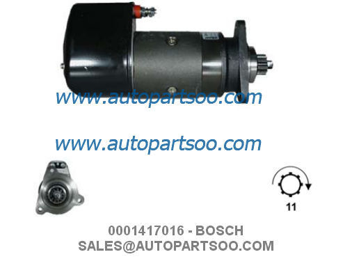 0001411015 0001417016 - BOSCH Starter Motor 24V 6.6KW 11T MOTORES DE ARRANQUE