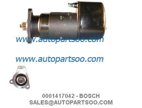 0001417042 0986013450 - BOSCH Starter Motor 24V 6.6KW 11T MOTORES DE ARRANQUE