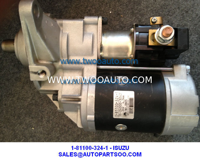 1-81100-324-1, 0-24000-3040 Forward Starter for Isuzu 24V 4,5KW FRR FSR FTR	6HE1TC