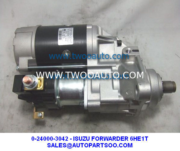 1-81100-324-0, 1-81100-324-1 ISUZU 6HE1TC STARTER FOR ISUZU FORWARDER FRR FSR FTR 24V